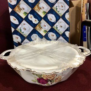 Fine Porcellaine Fin  --Serving Bowl